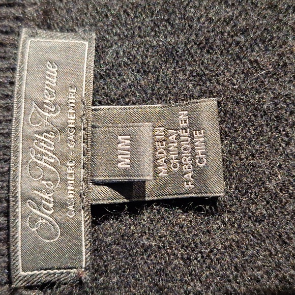 Saks Fifth Avenue Collection Striped Cashmere Peplum Sweater - Picture 11 of 12